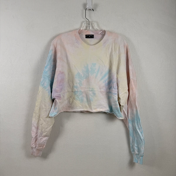 Spirit Jersey Pastel Tie Dye Sweatshirt Size M — 01 front