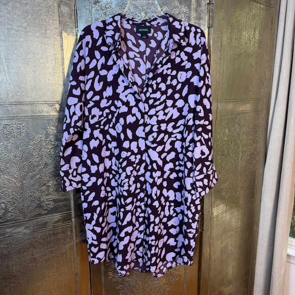 Monki Mauve Print Top Size S — 01 front