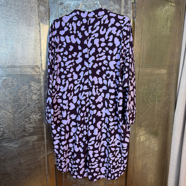 Monki Leopard Print Shirt Dress — 01 front
