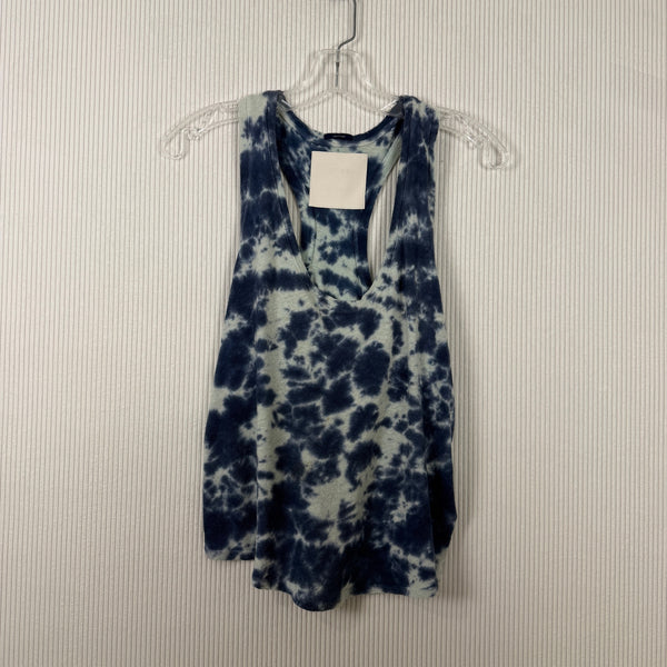 MOTHER Blue Racerback Tie-Dye Sleeveless Dress — 01 front