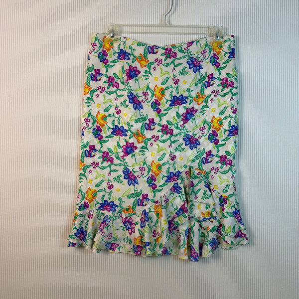 Dianne Keessee Floral Skirt — 01 front