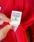 Diane von Furstenberg red blouse — care instructions