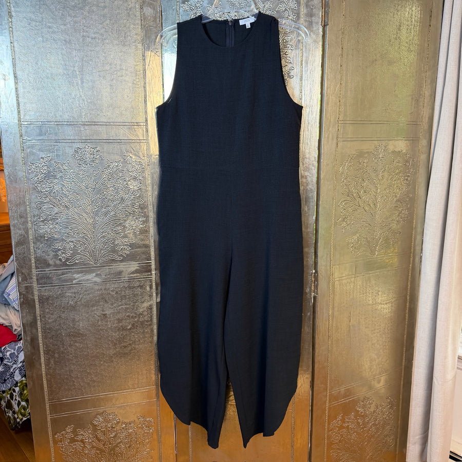 Front view of Lucca Sleeveless Wide-Leg Jumpsuit Size S