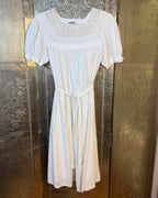 Front view of Crochet-Panel Cotton Maxi Dress Size 12