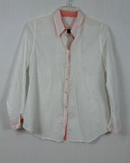 Front view of Saint James Contrast-Trim Cotton Blouse Size US 12 (UK 16, FR 44)