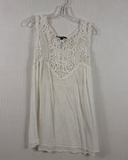 Front view of Lauren Ralph Lauren Crochet-Lace Sleeveless Dress Size XL