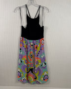 Front view of Rixo Hayley Printed Silk Midi Dress