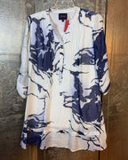 Front view of Hamptonite New York Abstract-Print Dress Size M