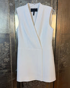 Front view of BCBGMAXAZRIA Caryn Wrap Vest Dress Size S