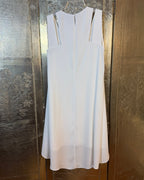 Front view of Luna Luz Textured Linen-Blend Dress Size M