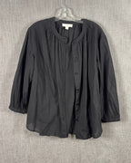 Front view of Treasure & Bond Cotton Peasant Blouse Size S