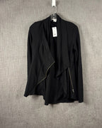 Front view of Helmut Lang Draped Shawl-Collar Jacket Size S