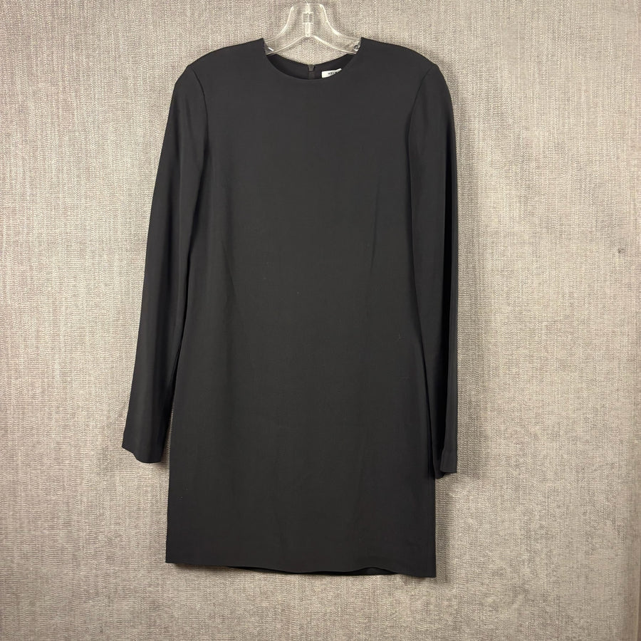Front view of Helmut Lang Long-Sleeve Shift Dress Size 2