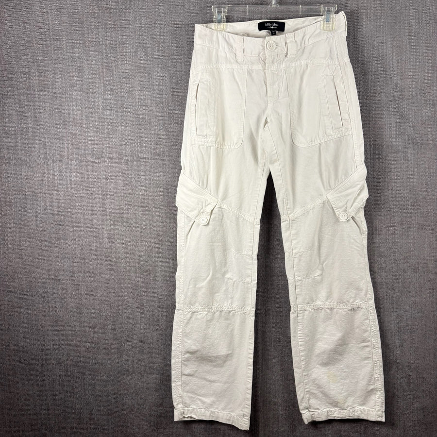 Front view of Billy Blues White Cargo Pants Size 2