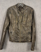 7 - Gray Coated Jacket Size L — photo 1: front view