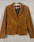8 - Zara Basic Brown Corduroy Blazer Size EUR L (USA L, MEX 30) — photo 1: front view