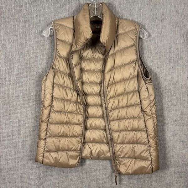 11 - Uniqlo Gold Ultra Light Down Puffer Vest — photo 1: front view