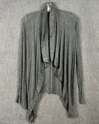 24 - Helmut Gray Modal Waterfall Cardigan Size P — photo 1: front view