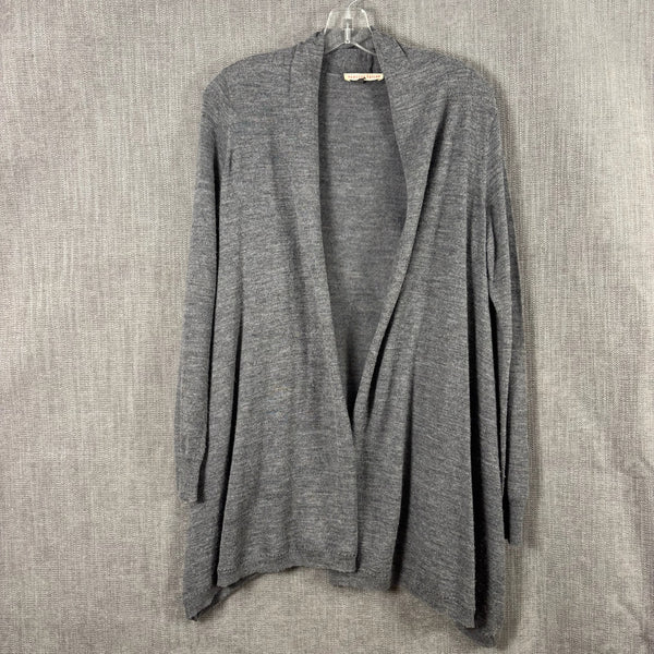 27 - Rebecca Taylor Gray Wool-Alpaca Blend Cardigan — photo 1: front view