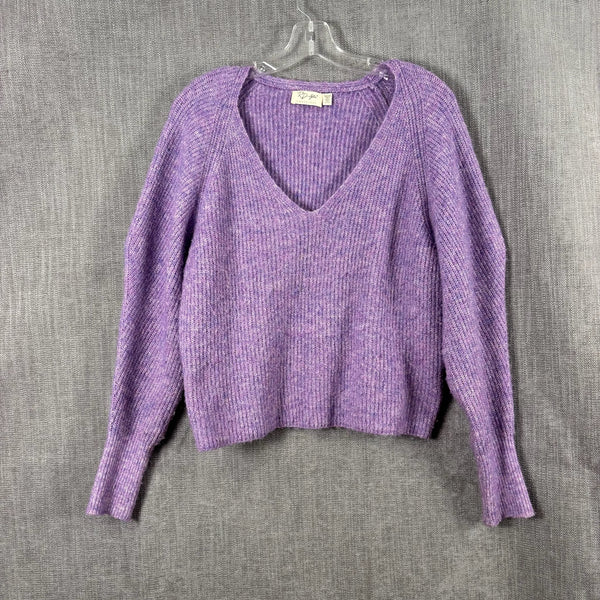29 - RD Style Conscious Purple V-Neck Sweater Size S-P-P — photo 1: front view