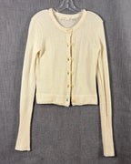 30 - Inhabit Cream Button Cardigan Size L — photo 1: front view
