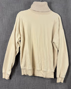 31 - Helmut Lang Cream Cotton-Blend Turtleneck Sweater Size XS — photo 1: front view