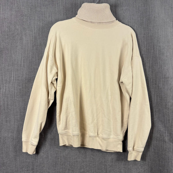 31 - Helmut Lang Cream Cotton-Blend Turtleneck Sweater Size XS — photo 1: front view
