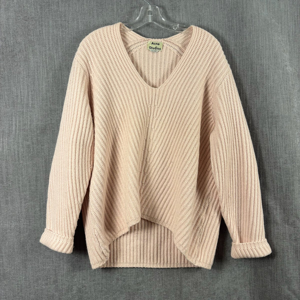 32 - Acne Studios Deborah Oversized Wool Sweater in Soft Pink Size XS — photo 1: front view