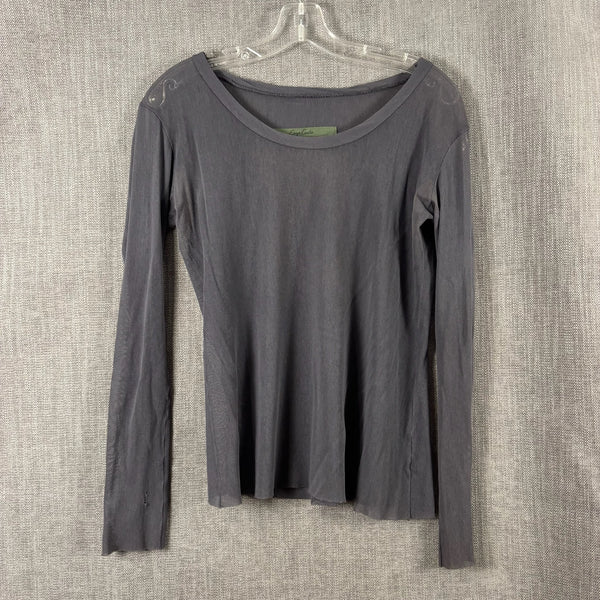 35 - Enza Costa Gray Long-Sleeve Top — photo 1: front view