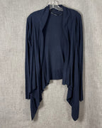 49 - Line Navy Waterfall Cardigan Size M-M — photo 1: front view
