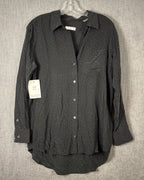 Equipment Femme Black Dot Button-Down Blouse Size XS (TP) — front