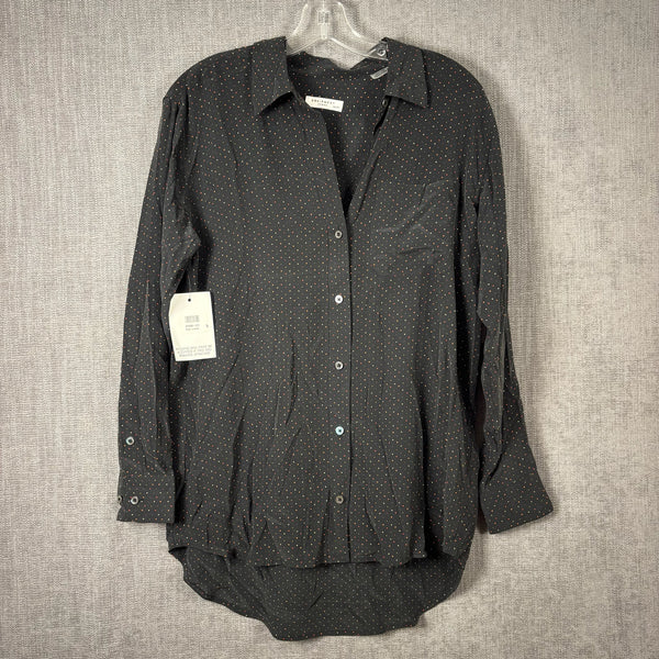 Equipment Femme Black Dot Button-Down Blouse Size XS (TP) — front