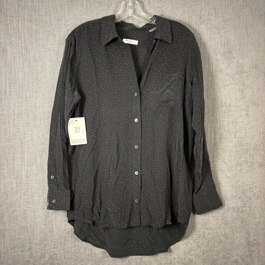 Equipment Femme Black Dot Button-Down Blouse Size XS (TP) — front