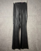 Commando Faux Leather Flared Leggings Size M — front