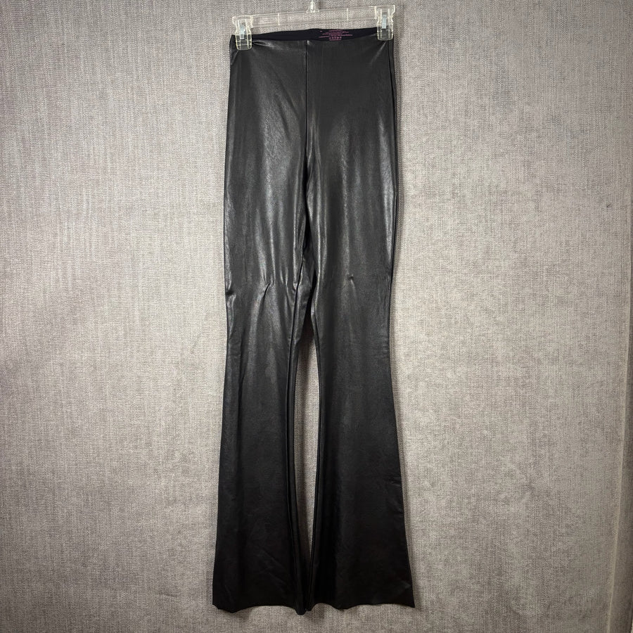 Commando Faux Leather Flared Leggings Size M — front