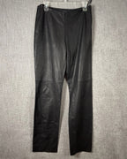 80 - Yansi Fugel Leather Pants Size 8 — photo 1: front view