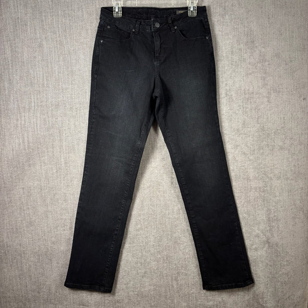JAG Jeans Black Straight-Leg Five-Pocket Jeans Size 10 — front