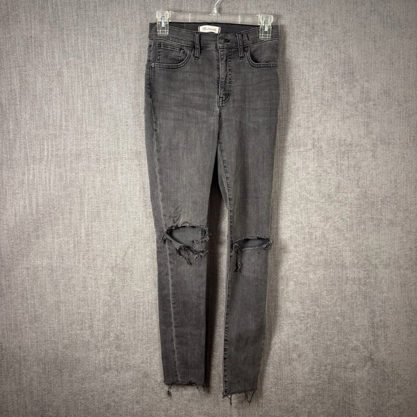 83 - Madewell 9-Inch High-Rise Skinny Distressed Jeans Size 27 — photo 1: front view
