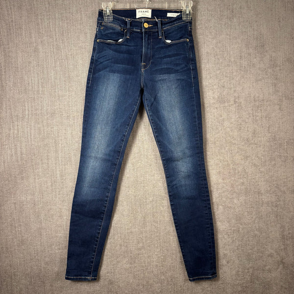 88 - Frame Denim Le High Skinny Blue Jeans Size 25 — photo 1: front view