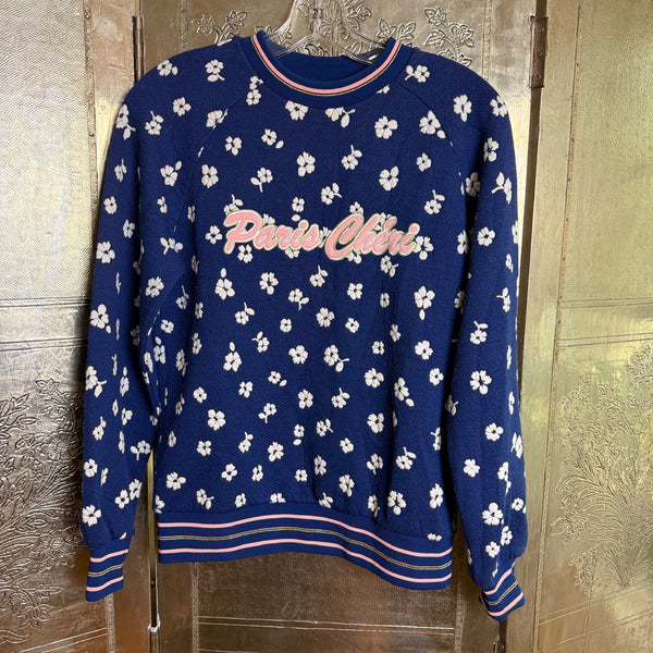 90 - & Other Stories Paris Chérie Blue Pullover Sweater Size EUR 34 (US 4) — photo 1: front view