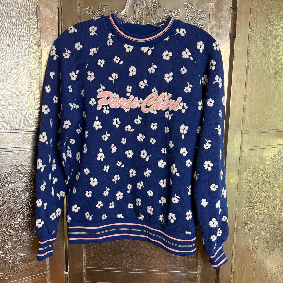 90 - & Other Stories Paris Chérie Blue Pullover Sweater Size EUR 34 (US 4) — photo 1: front view