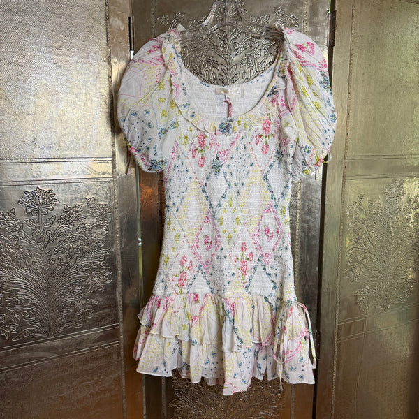 LoveShackFancy Violet Dress in Magic Light Size S — front