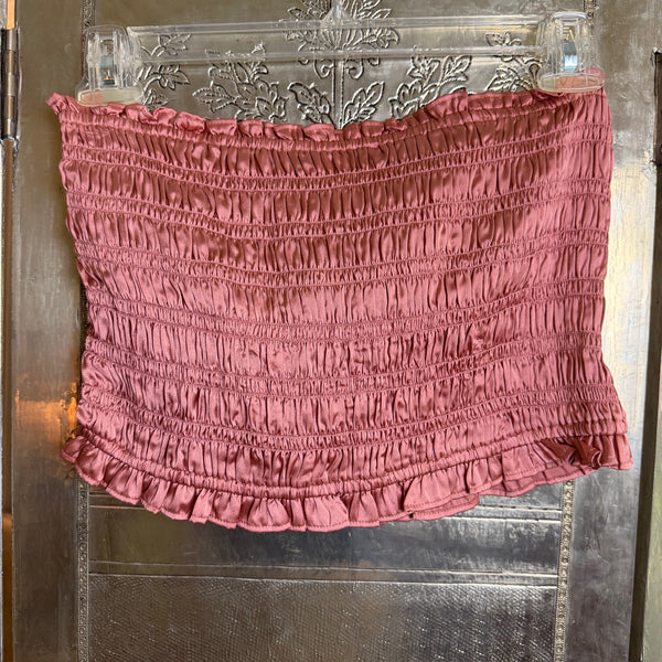 96 - Intimately Free People Smocked Coral Tube Top Size M — photo 1: front view
