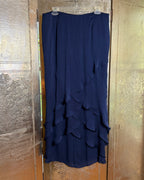 99 - Navy Ruffle Skirt — photo 1: front view