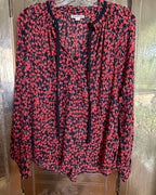 101 - Whistles Black and Red Blouse Size UK 14 (EU 42, US 10) — photo 1: front view