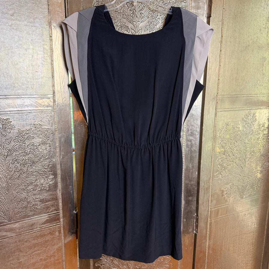 110 - Whistles Navy Silk Dress Size UK 10 (EU 38, US 6) — photo 1: front view