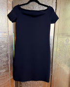 119 - Helmut Lang Navy Stretch Dress Size M — photo 1: front view