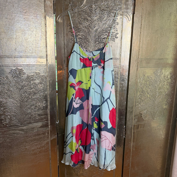 126 - Missoni Multicolor Print Silk Maxi Dress Size I 46 (D-CH-NL 40, E-F-B 42, GB 14, USA 10) — photo 1: front view
