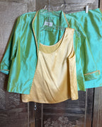 134 - Dianne Keesee Green Three-Piece Skirt Suit — photo 1: front view