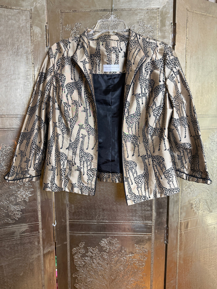 137 - Dianne Keesee Giraffe-Print Jacket — photo 1: front view